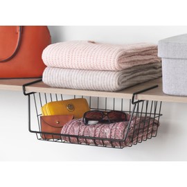 Whitmor Wire Under the Shelf Basket - Black