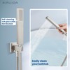 Airuida Wall Mount Tub Faucet with Waterfall Tub Spout Wall