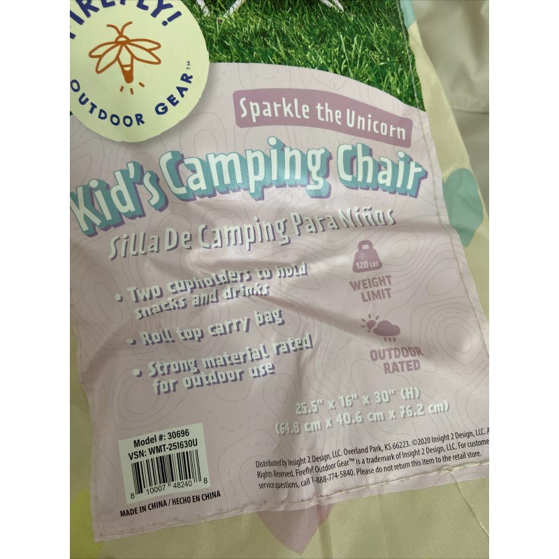 Firefly! Outdoor Gear Sparkle the Unicorn Kid's Camping Chair -