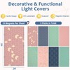QOUBAI 8PCS Fluorescent Light Covers, 4x2 Feet Magnetic Light Cover