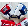 PRIZE RING "Professional SS" Genuine Leather Headgear White/Blue (L)