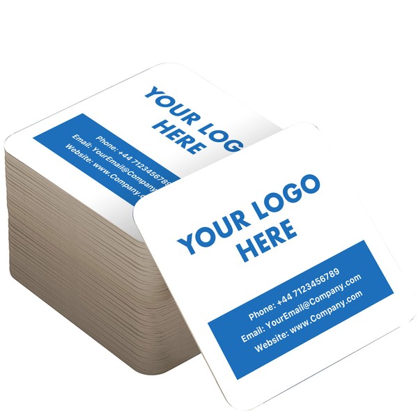 Personalised Corporate Drinks Mats Pack of 96 Cardboard Coasters for