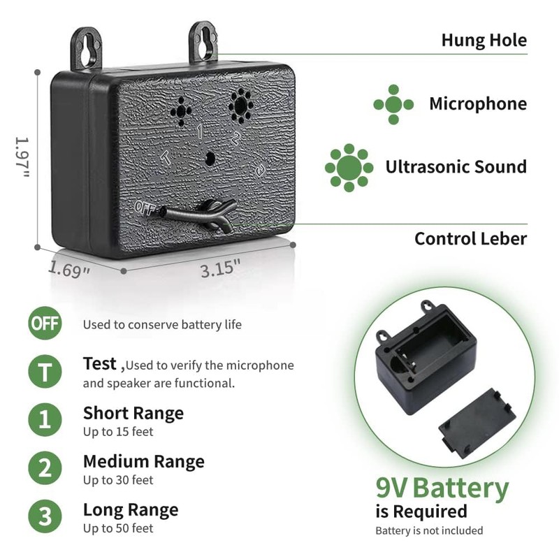 brapezie Anti Barking Device, Dog Barking Control Devices,Ultrasonic Dog Bark