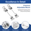 RiaYer Industrial Strength Toggle Clamp Set, 304 SS Locking Hasp