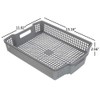 Ggbin Plastic Basket for Organizing, Grey Basket Trays, Set of