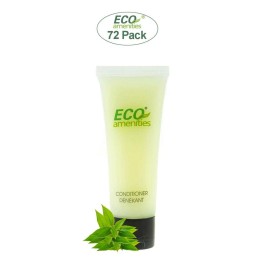 ECO Amenities 72 Pack Travel Size Conditioner 1fl oz Bulk Toiletry Supplies for Hotels Inns