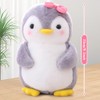 Fouvin Soft toy penguin cuddly toy with bow, 25 cm