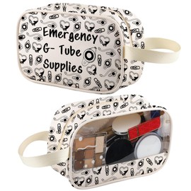 XYANFA Gtube Supply Bag Emergency Tubie Kit Emergency G-Tube Supplies Gtube Gift Feeding Tube Travel Toiletry Organizer Pouch Cosmetic Bag (G- Supplies tm)