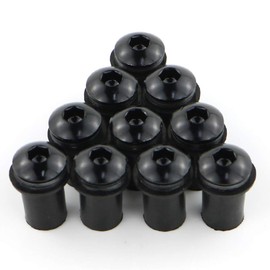 Xitomer M5x16 Alloy Windscreen Bolts Wellnut Bolt Kit, Windshield Bolts,Works on OEM or Aftermarket Windshields (Black)