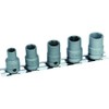 TRUSCO Impact Socket Set of 5 T35SET Insertion Angle 0.37 inches (9.5 mm)