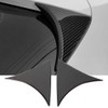EVGATSAUTO Rear Window Side Wing Cover, Pack of 2 Carbon