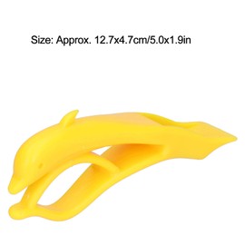 QANYEGN Peeler, Dolphin Shape Fruit Peeler, Manual Multifunctional Household Kitchen Tool for Vegetable, Fruit Peeling(Yellow)