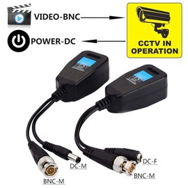 Bnc Video Power Balun, Cctv Video Balun Passive Coaxial to Ethernet Converter Passive Cctv Coax Bnc Video Power Balun Transceiver to Rj45 Connector