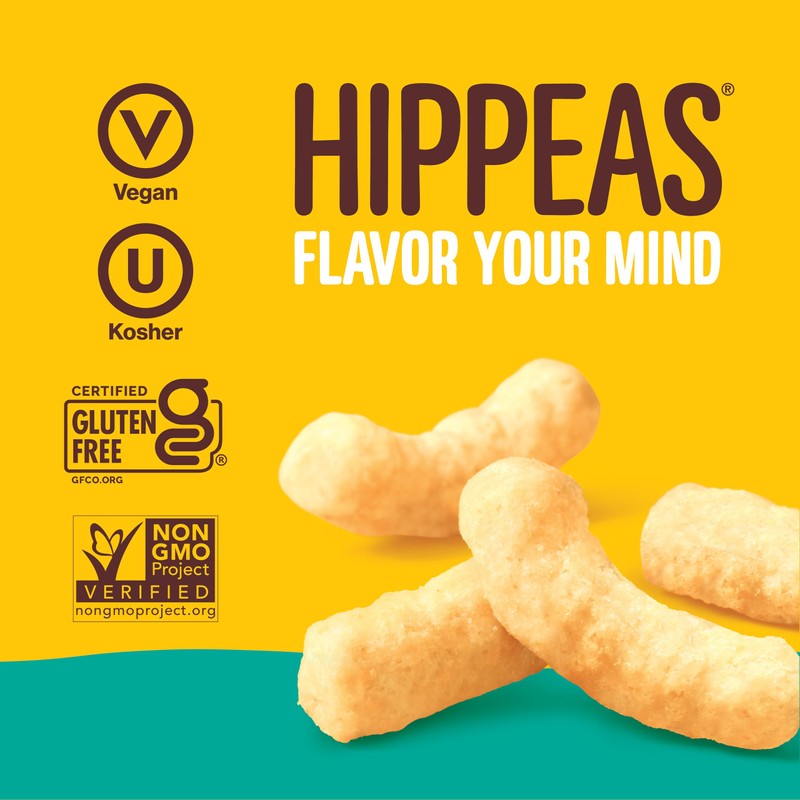 HIPPEAS Chickpea Puffs, Groovy White Cheddar, Gluten Free Snacks, Dairy