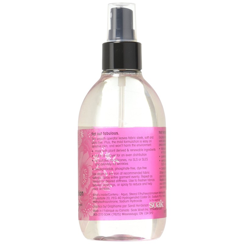 Soak Flatter Smoothing Spray Naturally-derived Wrinkle Release Spray | Starch-Free