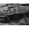 chouyatou Women's Fashion Snake Pattern Print Studded Moto Pu Leather
