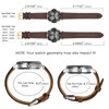 BISONSTRAP Vintage Watch Straps with Gold Buckle, Leather Replacement Band