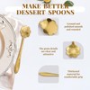 80 Pieces Stainless Steel Gold Coffee Spoons Set, Mini Flower