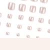 24 Pcs Champagne Press on Short Toenails - MINGCHUN Summer