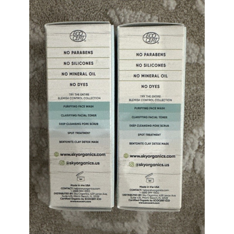 Sky Organics Blemish Control Spot Treatment for Face USDA Certified