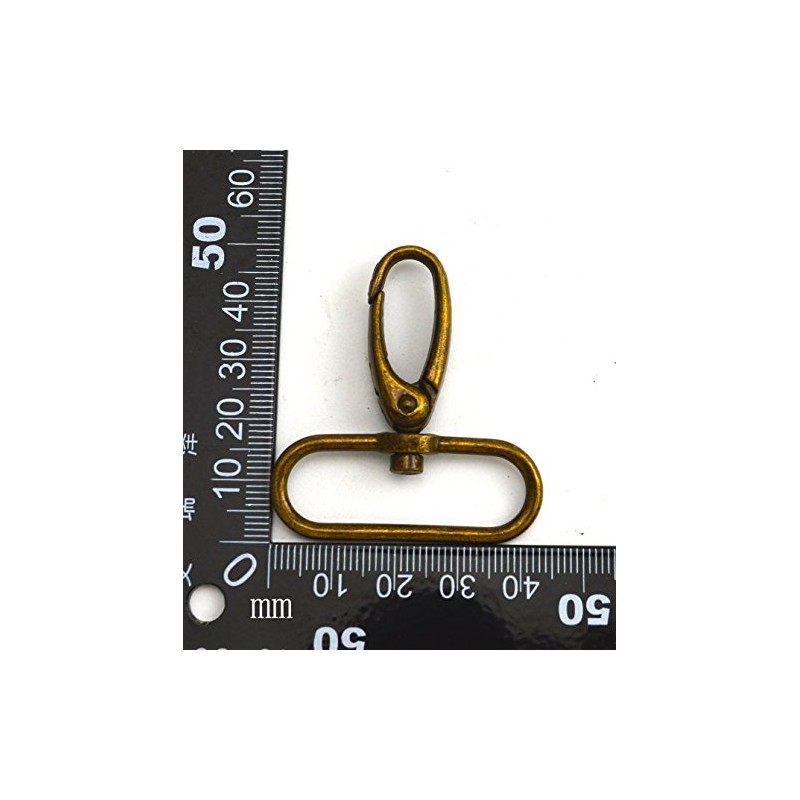 Wuuycoky Bronze 1" Inner Diameter Oval Ring Small Olive Buckle