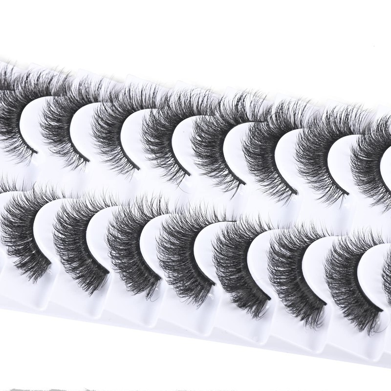 FARRED Wispy Lashes Short Eyelashes Fluffy Cat Eye False Eyelash