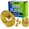 Brass Boat Drain Plug Kit Boat Plug Kit 1/2" for