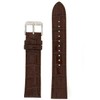 Seiko Genuine Textured Brown Leather Alligator Grain, No Color, Size