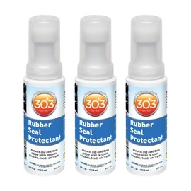 303 Products Rubber Seal Protectant – Windows, Hoods, Trunks, Rejuvenates Color & Flexibility of Old & Dry Seals, Weatherproofing & UV Protection, 3.4 fl.oz (Pack of 3)