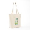 CafePress GROW WITH LOVE Tote Bag Reusable Natural Beige Canvas