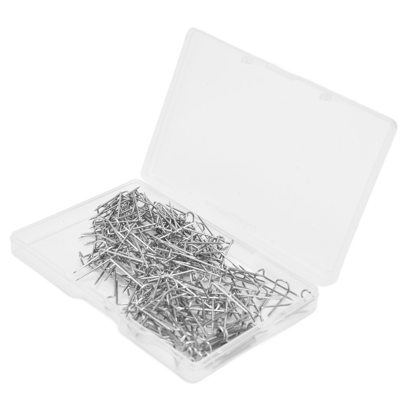 200Pcs Fork Pins U Shaped Stainless Steel Sturdy Durable Wide