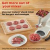 Instant Meat Grinder Attachment for Stand Mixer, Includes Grinding Plates,