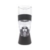 Houdini Red Wine Aerator with Base, 6 inches, Black/Silver