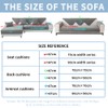 DUJUIKE Sofa Cover 1/2/3/4 Seater, Chenille Sofa Throw, Corner Sofa