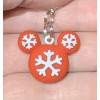 Mickey Mouse Christmas Snow Flake Zipper Pull & Keychain Add