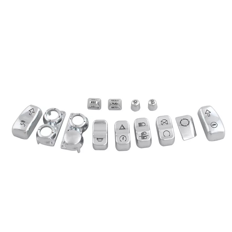 TrichTu Mount 13x Chrome Hand Control Switch Cap Button Cover