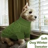 Lelepet Dog Jumpers Winter Dog Pullover, Knitted Warm Turtleneck Dog