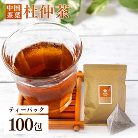 Iris Plaza Tea Pack, Du Chucha Tea, 0.1 oz (3 g) x 100 Packs, 10.6 oz (300 g), Tea Tochucha, Health Tea, Triangular Tea, Large Capacity Pack, Caffeine-free, Zippered Craft