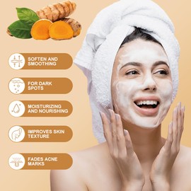 Pure Kojic Acid Skin Brightening Soap,3*100g Soap Bar for Deep Facial & Body Skin Cleaning with A Foaming Net, Face and Body Bar for Skin Moisturizing, Improve Uneven Skin Tone, Gently Healing Acnes