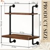 Nuanchu Microwave Oven Rack 2 Tier Wall Mount Microwave Shelf
