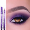 Purple Glitter Eyeshadow Stick, Pearl Cream Eye Shadow Pen Deep
