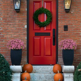 LANKAMO 15 Bundles Artificial Flowers Fake Silk Flowers Outdoor UV Resistant Faux Flowers Plastic Fabric Greenery Plants for Hanging Planter Kitchen Home Office Wedding Garden Decoration(Pink)