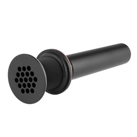 Artiwell Grid Drain Strainer Assembly Without Overflow for Bathroom Sink, C.O. Plug Lavatory Drain, Matte Black