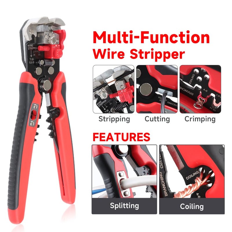 HKS Ferrule Crimping Tool Kit - Hexagonal Ferrule Crimper Plier