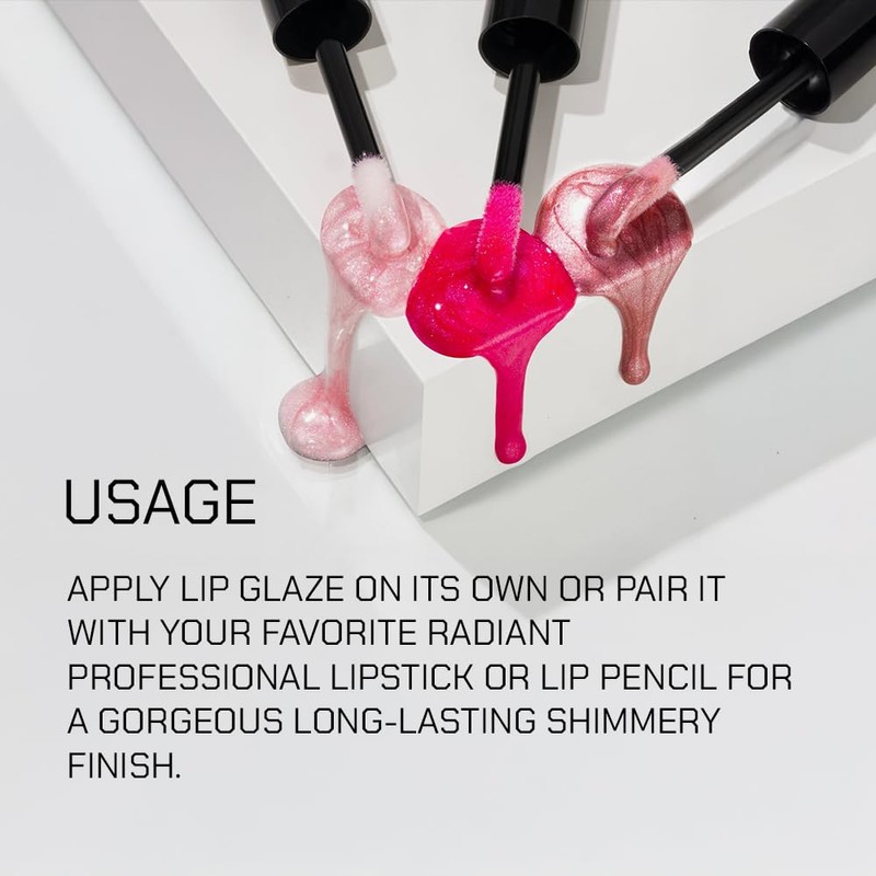 Radiant Professional Lip Glaze (15 Shades) - Ultra-Glossy, Non-Sticky &