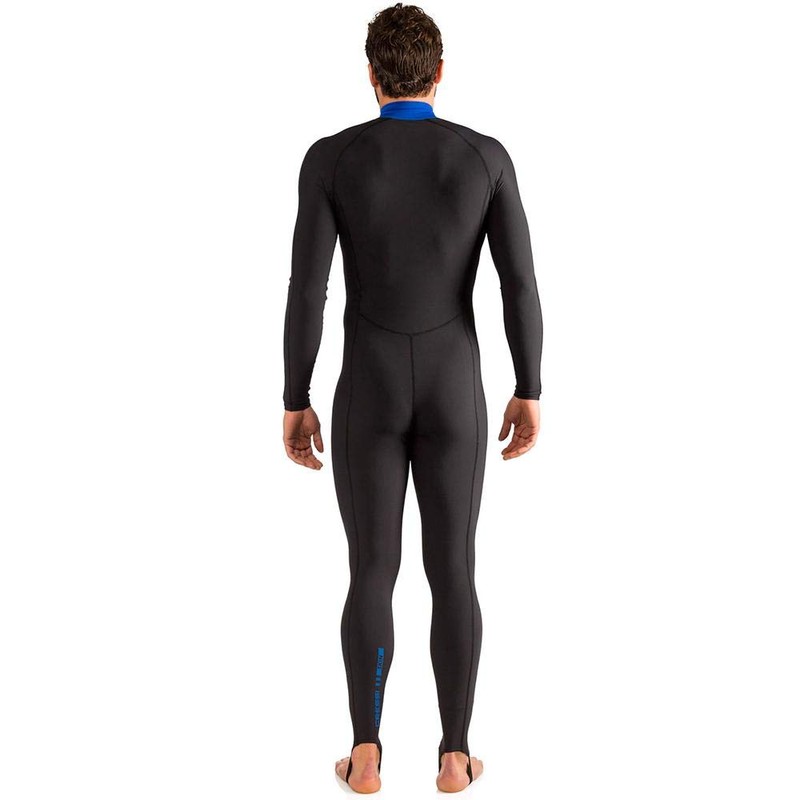 Cressi Skin 1mm - Super Elastic Suit, Black, Blue, Size