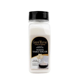 GranAroma White Table Sugar, Crystal Clear Sugar, Rich and Pure (15 Ounce)