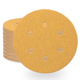 STEBRUAM 60 x 150 mm Velcro Sanding Discs 6 Holes 60 80 120 180 240 400 for Random Orbital Sanders