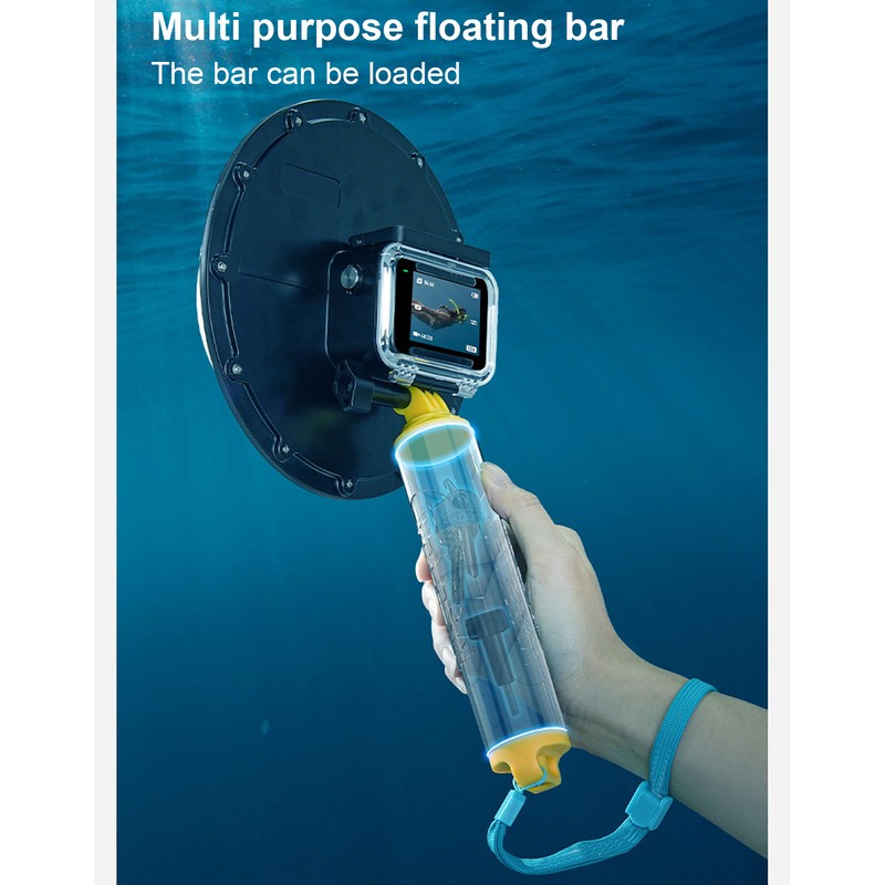 Dome Port IP68 98.4ft Waterproof Underwater Diving Lens Cover Housing