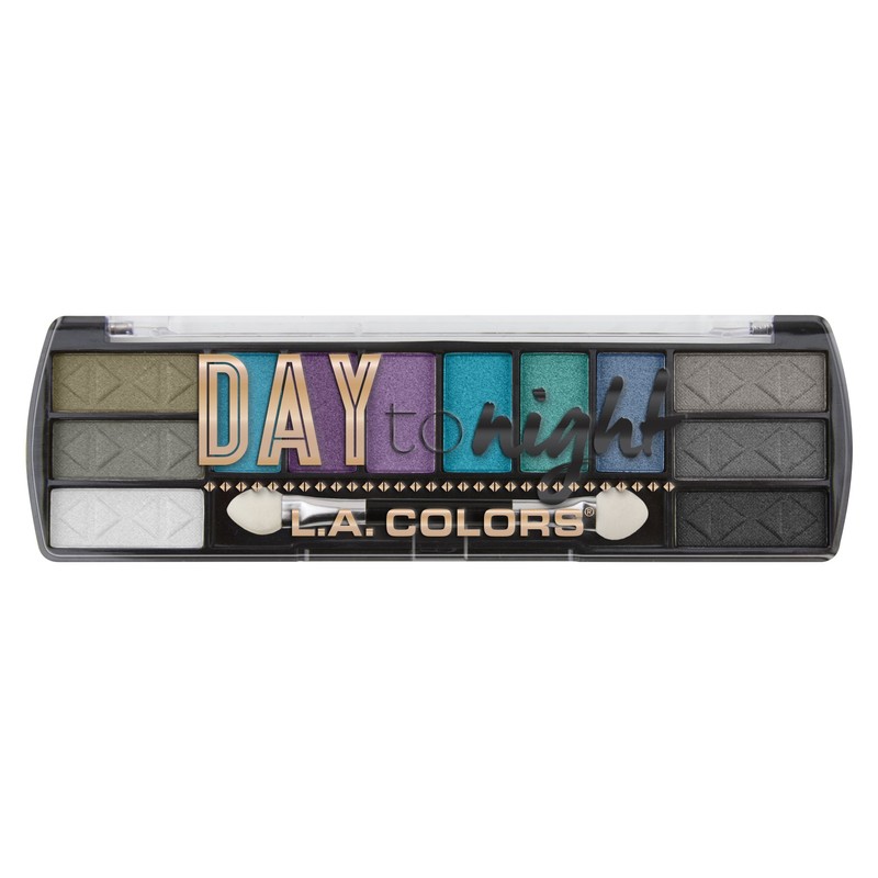 L.A. COLORS Day to Night 12 Color Eyeshadow, After Dark